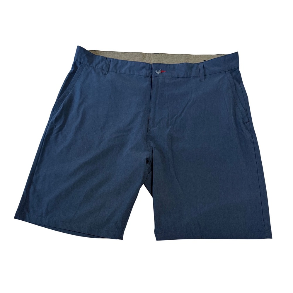 Burnside Mens Hybrid‎ Shorts Navy Blue Size 40 Quick Dry Boardshorts Flat Front